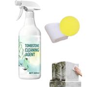 500ml Tombstone & Monument Cleaning Spray,Headstone Cleaner for Graves,D2 Biological Solution Headstone Cleaner,Biological Solutiostone Cleaning&dirt and Rust Removal,Granite and Marble Cleaner (1pcs)