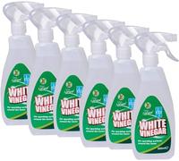 500ml White Vinegar Cleaning Trigger Spray Head, White vinegar for Cleaning Distilled White Vinegar for Cleaning Spray Bottle for Glass, Oven and Window Cleaning (Pack of 6), Bulk Buy