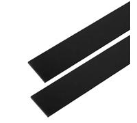 500mm ABS Plastic Strip Black Sheets, Moldable Plastic DIY Crafts Bars 20mm Wide for Industrial 2pcs(12x20x500mm)