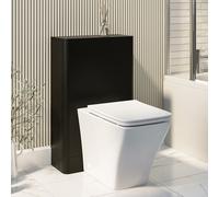 500mm Black Back to Wall Toilet Unit Only - Pendle