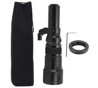 500mm F/6.3 Fixed Focus Prime Telephoto Lens + T2 AF Lens Mount Adapter Ring, Astronomical Photography Telephoto Lens for A Mount Single Lens Camera (Black)