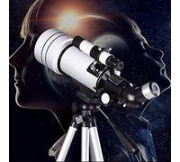 500mm Focal Length Mount Astronomical Refracting Telescope,70mm Refractor Telescope with Tripod & Finder Scope,HD Low Light Night Vision,Backpack and Moon Filter