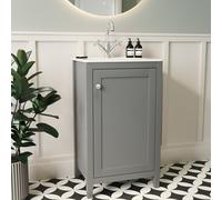 500mm Grey Freestanding Vanity Unit with Basin - Kinsley