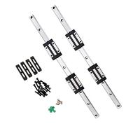500mm HGR20 Linear Rail Guide Set,2 pcs HGR20-500 mm Linear Rails and 4 pcs HGH20CA Slider Block for Automated Machines
