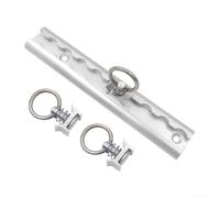 500mm L-Shaped Track for Trailers Trucks Vans RVs with Covers and Fixators, Quick-Release Fixed Guide Rail for Cargo Securing, 1-Piece