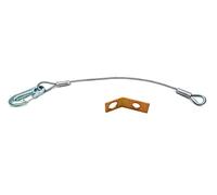 500mm long trailer secondary safety cable & bracket for unbraked trailers