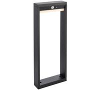 500mm Slim Outdoor Bollard Post Light PIR Sensor Textured Black & White Diffuser