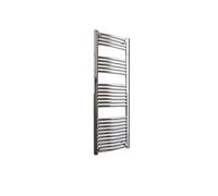 500mm(w) x 1400mm(h) Curved Chrome Heated Towel Rail, Radiator, Warmer 2352 BTUs Bathroom Central Heating Ladder Rail (Bar Pattern:4-5-7-10)