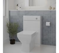500mm White Back to Wall Toilet Unit Only - Ashford