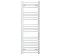500mm Wide White Bathroom Towel Rail Radiator - Central Heating - 19mm Tube (500 x 1400mm)