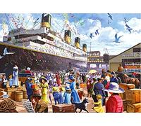 500pc Adult Jigsaw Puzzle, R.M.S. Titanic Cruise Ship Oil Painting, Intellectual Game