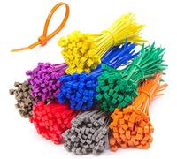 500PC Cable Ties Assorted Colours, Length- Zip TIE RED Blue Green Yellow