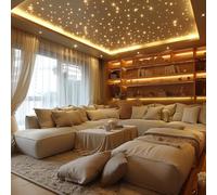 500pc Starlight Headliner Kit ，16 Million Colors, 23 Dynamic Modes, Sound Control, Twinkle & Meteor Effects, Bluetooth APP & Remote Control for Cars, Boats, and Home Theater Starry Sky Ceiling
