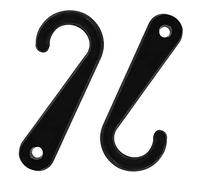 500Pcs 1 3/4 Inch Sock Display Hooks for Socks and Hat, Plastic J Hooks for Socks Retail Display Hanger(Black)