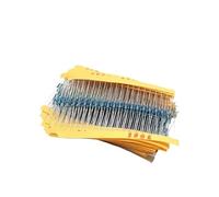 500pcs 1/4W 50 Kinds resistor set,1% Metal Film Resistor Pack,0.25W 1ohm - 10M diy electronic resistors assorted Kit BIANMTSW(Kit With box)