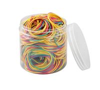 500Pcs 1.5in Color Rubber Bands Stretchable Rubber Elastics Bands General Purpose Elastic Stretchable Bands Sturdy Rubber Bands for Home, Office, School, Stationery Supplies (Multi Color)