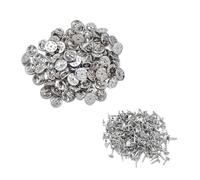 500pcs/1000pcs Metal Nail Tie Tack Pins DIY Brooch Accessories Lapel Pin Back Clutch Butterfly Clasp for Craft(Sliver,500pcs)