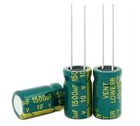 500PCS 10V1500UF 1500UF 10V Electrolytic Capacitor 10mm*17mm PKNVKZIDK