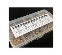 500pcs 10Valuesx50 0.1uF~10uF Multilayer/Monolithic Ceramic Capacitor Assorted kit with Storage Box Control circuit