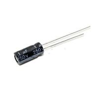 500PCS 1UF 250V Electrolytic Capacitor 250V1UF 6.3 * 12mm Aluminum Electrolytic Capacitor Component