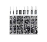 500Pcs 24 Values Electrolytic Capacitor Box Kit Range 0.1UF-1000UF 16V-50V Mix Aluminum Electrolytic Capacitor Assorted Kit