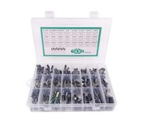 500PCS 24Values 0.1uF-1000u Electrolytic Capacitor Mixed DIP Electrolyte Capacitors 10V 16V 25V 50V Electronic Kit RUAJOGYNVM