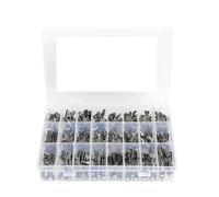 500PCS 24Values 0.1uF-1000u Electrolytic Capacitor Mixed DIP Electrolyte Capacitors 10V 16V 25V 50V Electronic Kit