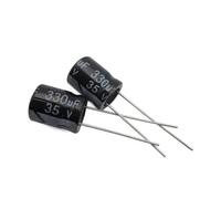 500pcs 330UF 35V Radial Electrolytic Capacitor 35V330UF 10mm X13mm RUAJOGYNVM