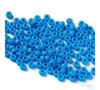 500pcs 4 * 7MM Acrylic Pony Beads Dark Blue 3MM Large Hole Spacer Acrylic Beads for Beading Craft Bracelet Making