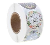 500pcs 4 Designs Floral Thank You Stickers Wedding Party Handmade Scrapbooking Gift Packaging Seal Labels Stationery Decoration Sticker Roll for Kids Doctor