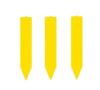 500Pcs 5 * 1cm Garden Plant Labels Plastic Tags Nursery Markers Flower Pots Seedling Tray Mark Tools for Vegetables Flowers(Yellow)