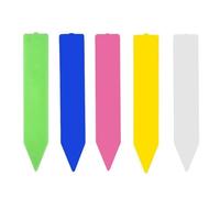 500Pcs 5 * 1cm Garden Plant Labels Plastic Tags Nursery Markers Flower Pots Seedling Tray Mark Tools for Vegetables Flowers(Multi-Colored)