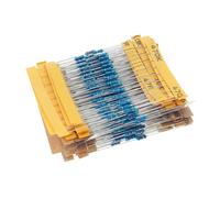 500pcs 50value 1/4W 0.25W 1% Metal Film Resistor Assortment Kit Set 1ohm-10M ohm resistor samples pack CZAOINCU