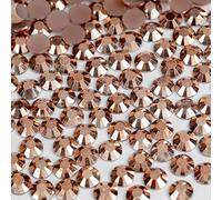 500pcs 5mm Flat Back Non-Stick Rhinestone Crystal Diamantes Nail Art & Craft Scrapbooking Embellishments 90 Available Colours (5mm, Copper #36)
