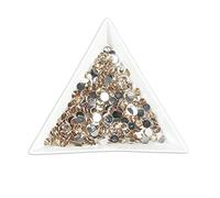 500pcs 5mm Flat Back Resin Rhinestones Bling Crystal Diamantes for Nail Art & Craft (5mm, Champagne)