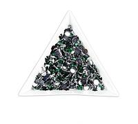 500pcs 5mm Flat Back Resin Rhinestones Bling Crystal Diamantes for Nail Art & Craft (5mm, Emerald)