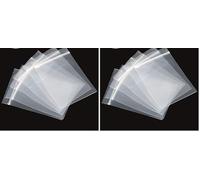500pcs 8" x 11" Grip Seal Bags Clear Transparent Self Resealable Plastic Zip Lock for Kitchen Storage Jewellery Packaging Office Stationery Pouches (Pack of 2)