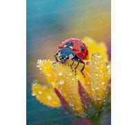 500pcs A Ladybug On A Flower Adult Puzzle with Stunning Artwork - for Lasting Fun and Display -Challenging Family Activity Challenging Brain Exercise, for Puzzle Lovers