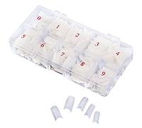 500Pcs Acrylic Fakes Nails Tips Professional False Nail Tips Nails Manicure Transparent Natural False Nails French Tip Nail Extension With Box Good service