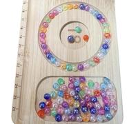 500pcs Acrylic Round Beads AB Colorful Bead 6mm Loose Bubble Spacer Craft Beads for Jewerly Making