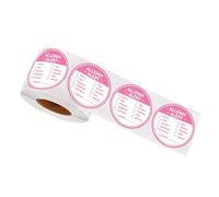 500pcs Allergy Alert Stickers, Circular Food Ingredient Allergy Stickers with Top 10 Allergen List for Kitchen School Restaurant Bakery Cookie Food Safety Warning Labels