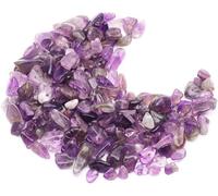500Pcs Amethyst Crystals Chips, 5-8mm Irregular Natural Crystal Beads for Jewellery Making, Drilled Crystal Bracelet Beads for Crafting