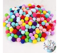 500PCS Assorted Pom Poms, 10mm Small Pom Poms, Christmas Colorful Fluffy Pom Poms Balls, Small Mini Poms for Crafts, Children Mini Pom Poms for DIY Crafts Decorations and Decorating Gifts Package