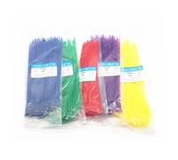 500Pcs/Bag Cable Ties 18 Colors Mixed Color 2.5mmx200mm Self-Locking Nylon Wire Cable Zip Ties Wire Fasten Cable Fasten bandage IDGTTLDF(Pink 500Pcs)