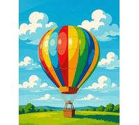 500pcs Beautiful Hot Air Balloon Creative Fun Jigsaw Puzzle for Adults Challenging Traditional Puzzle Perfect for Family Nights Game
