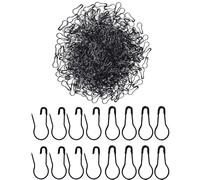 500PCS Black Bulb Safety Pins - 0.8" Gourd-Shaped Metal Pins for Clothes, Crafts, Sewing, and Tagging