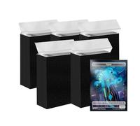 500Pcs Black Card Sleeves Fit for MTG - 66×91mm Matte Black Clear Frosted Trading Card Sleeves, Perfect Fit Standard Card Sleeves for Trading Cards Sports Cards Baseball Cards TCG, MTG, Yugioh