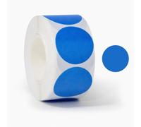 500pcs Blue Dot Stickers 25mm Round Self Adhesive Circle Labels Roll