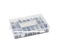 500pcs/box 24 types 10V 16V 50V 25V 47UF DIP aluminum electrolytic capacitor electronic circuit maintenance 0.1uF-1000uF AUOQKQUT