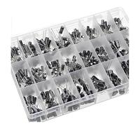 500Pcs/box Aluminum Electrolytic Capacitor Kit 0.1uF-1000uF 24 kinds Capacitive 10V-50V BIANMTSW
